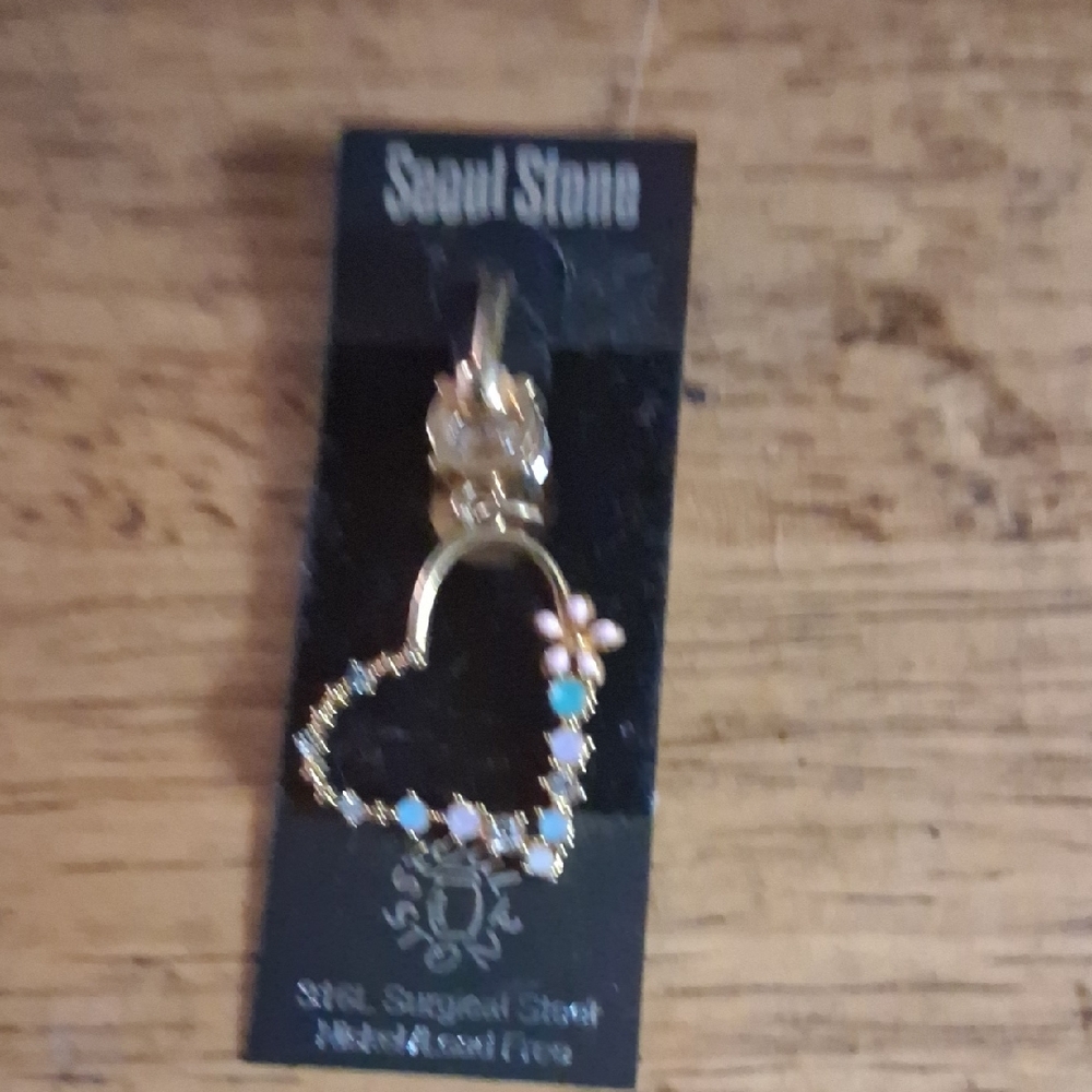 Gold Heart Earrings